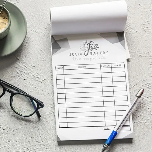 Blocos de Pedidos e Recibos em Atibaia - Megaflood